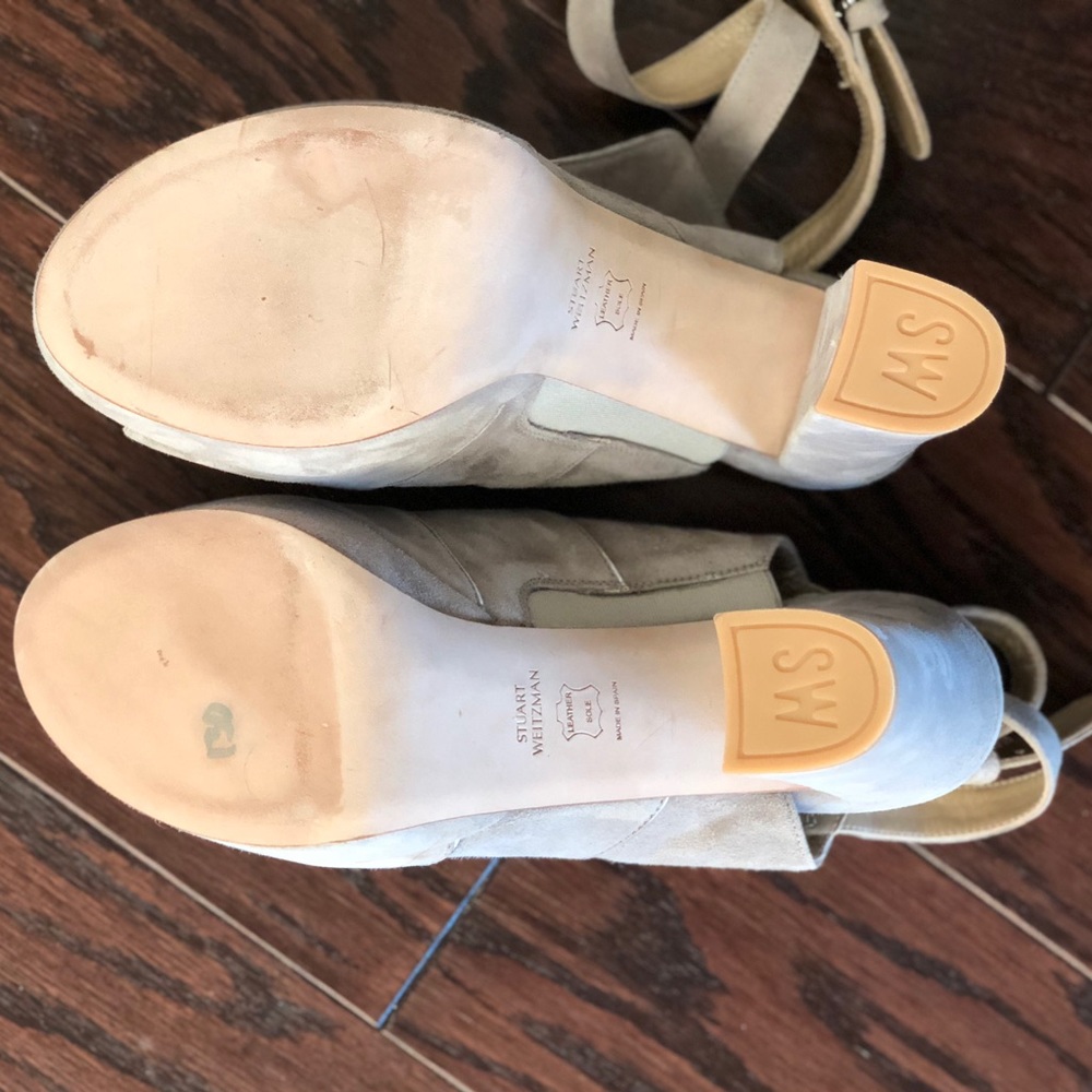 Stuart Weitzman Slits Suede Platform Sandals - image 6